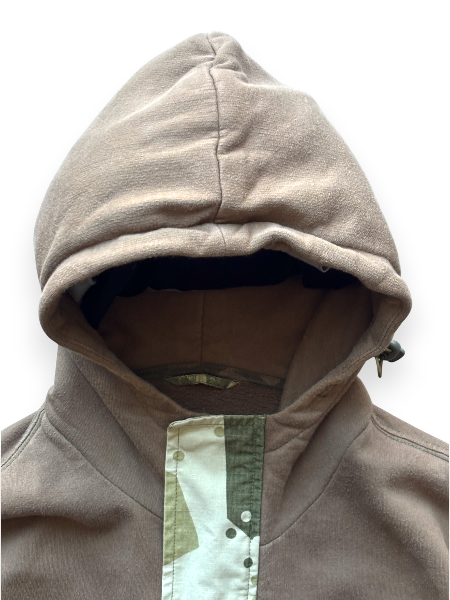 Maharishi Brown Camo Cargo Pocket Zipped Hoodie (M)