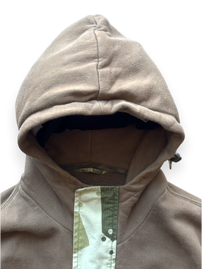 Maharishi Brown Camo Cargo Pocket Zipped Hoodie (M)