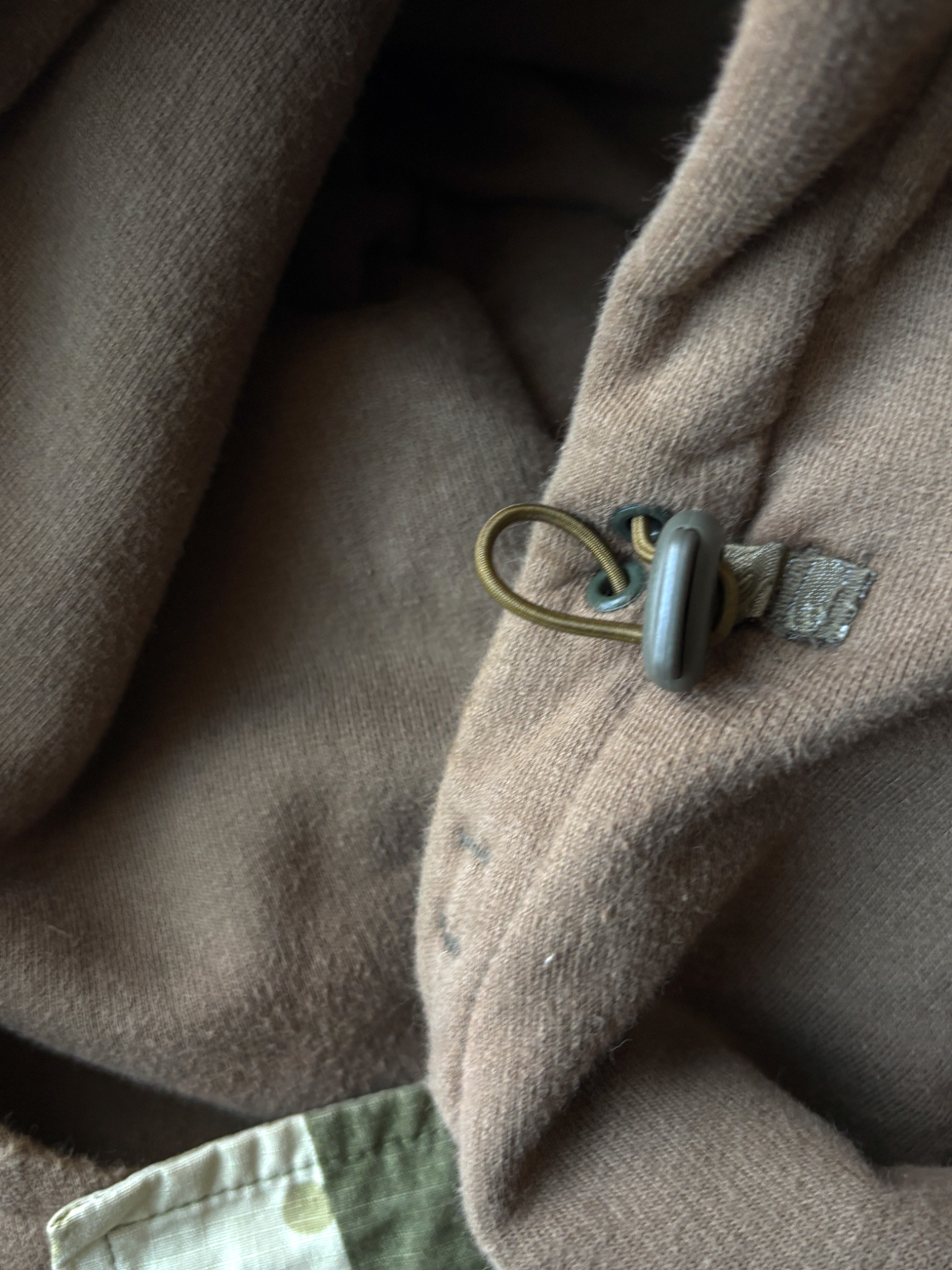 Maharishi Brown Camo Cargo Pocket Zipped Hoodie (M)