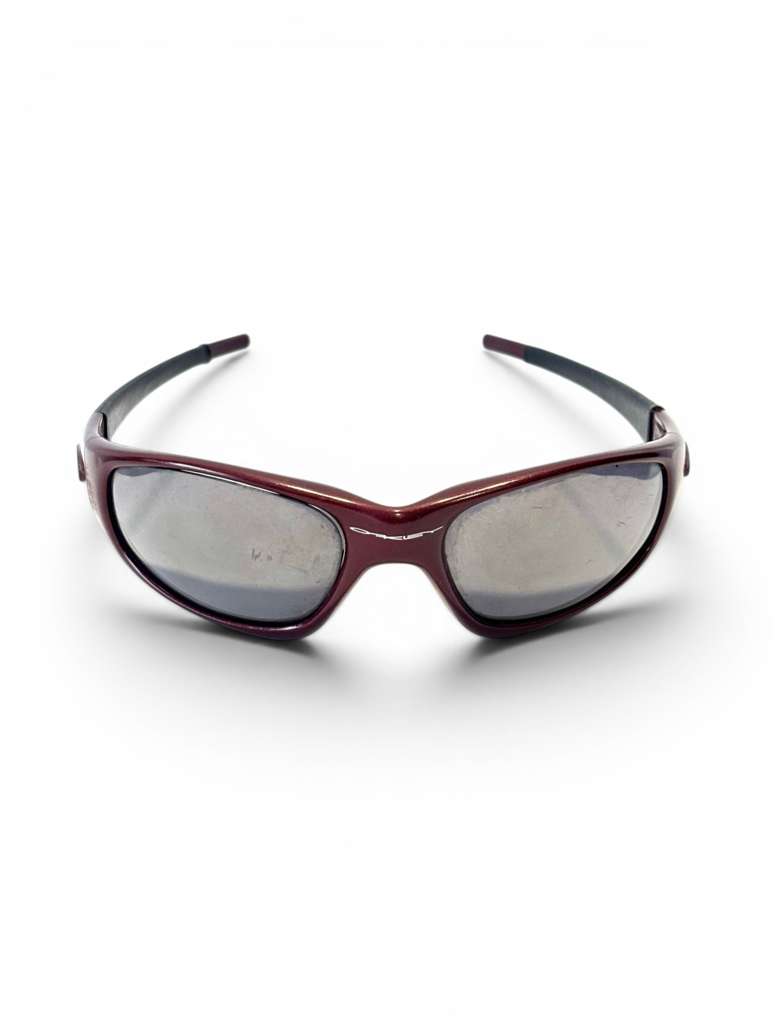 1996 Oakley Straight Jacket Blood / Black Iridium Sunglasses