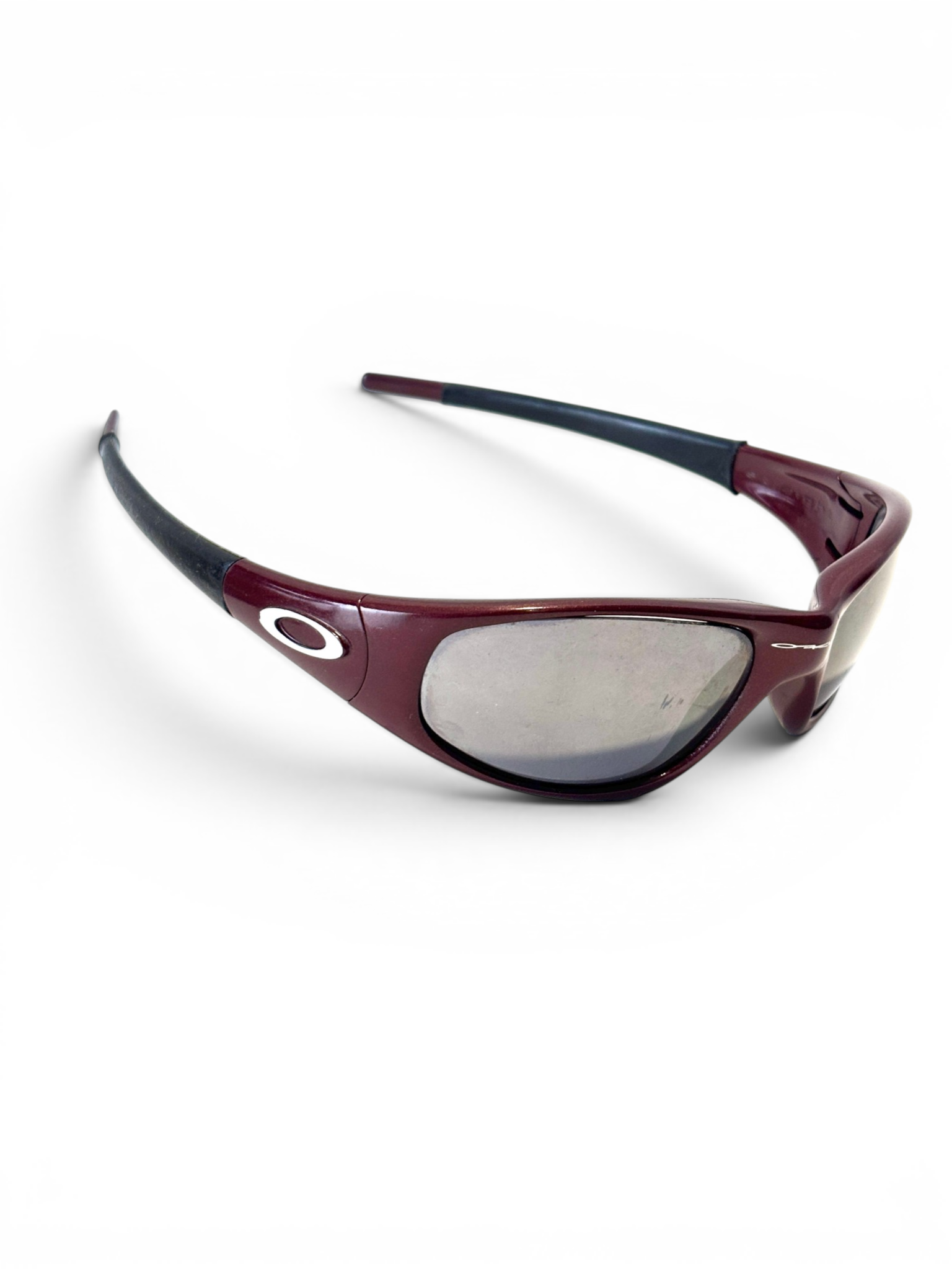 1996 Oakley Straight Jacket Blood / Black Iridium Sunglasses