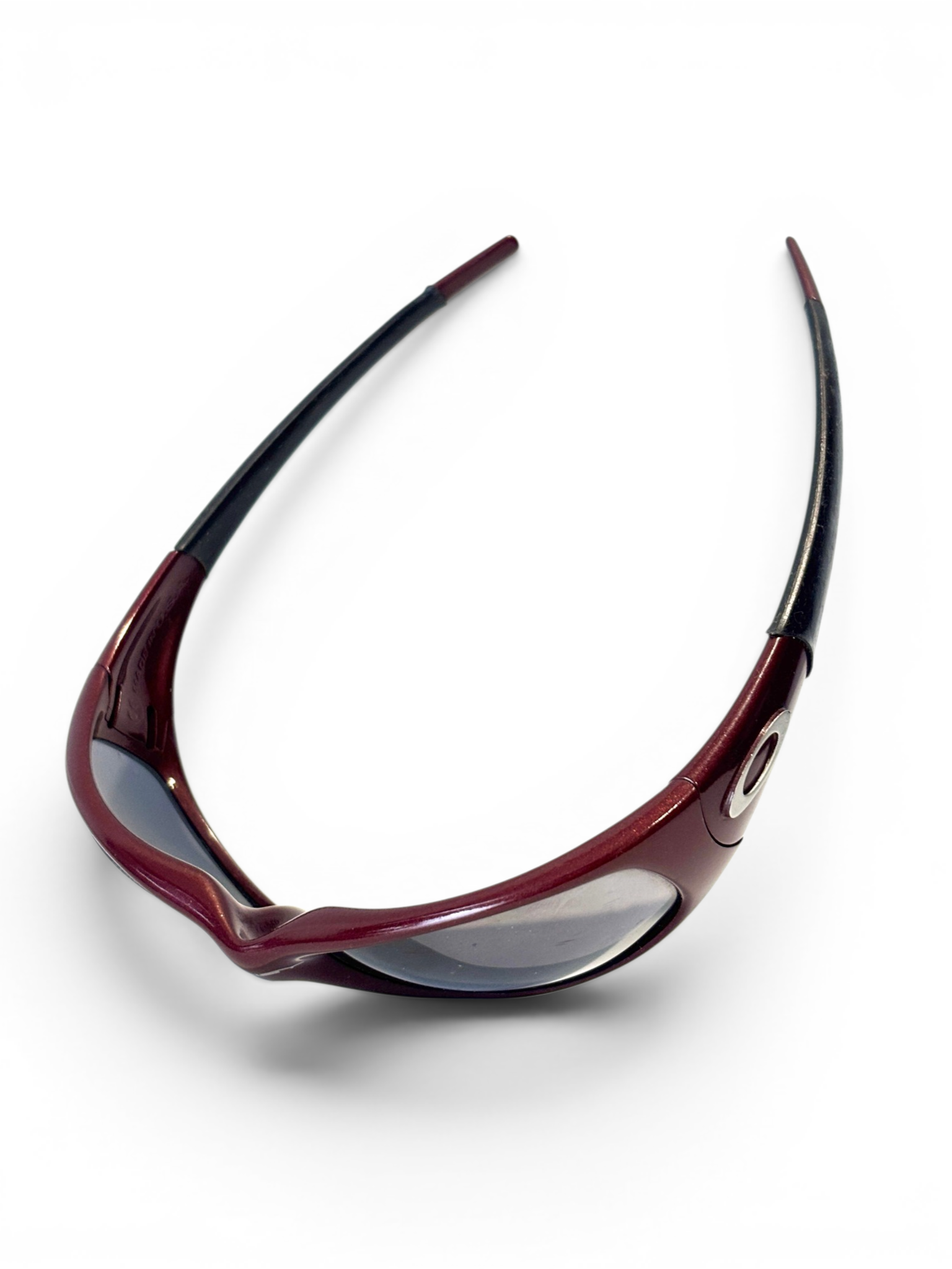 1996 Oakley Straight Jacket Blood / Black Iridium Sunglasses
