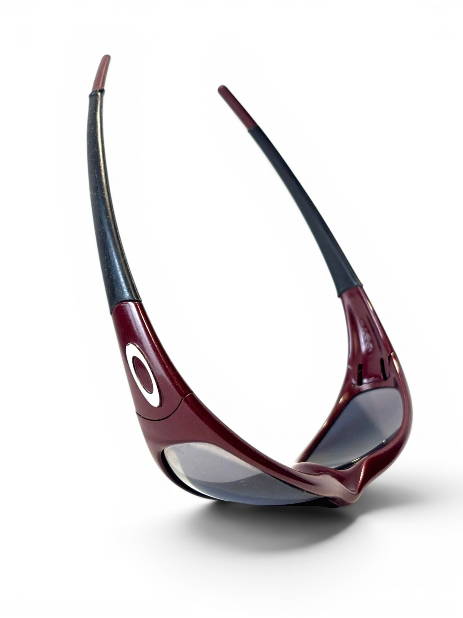 1996 Oakley Straight Jacket Blood / Black Iridium Sunglasses