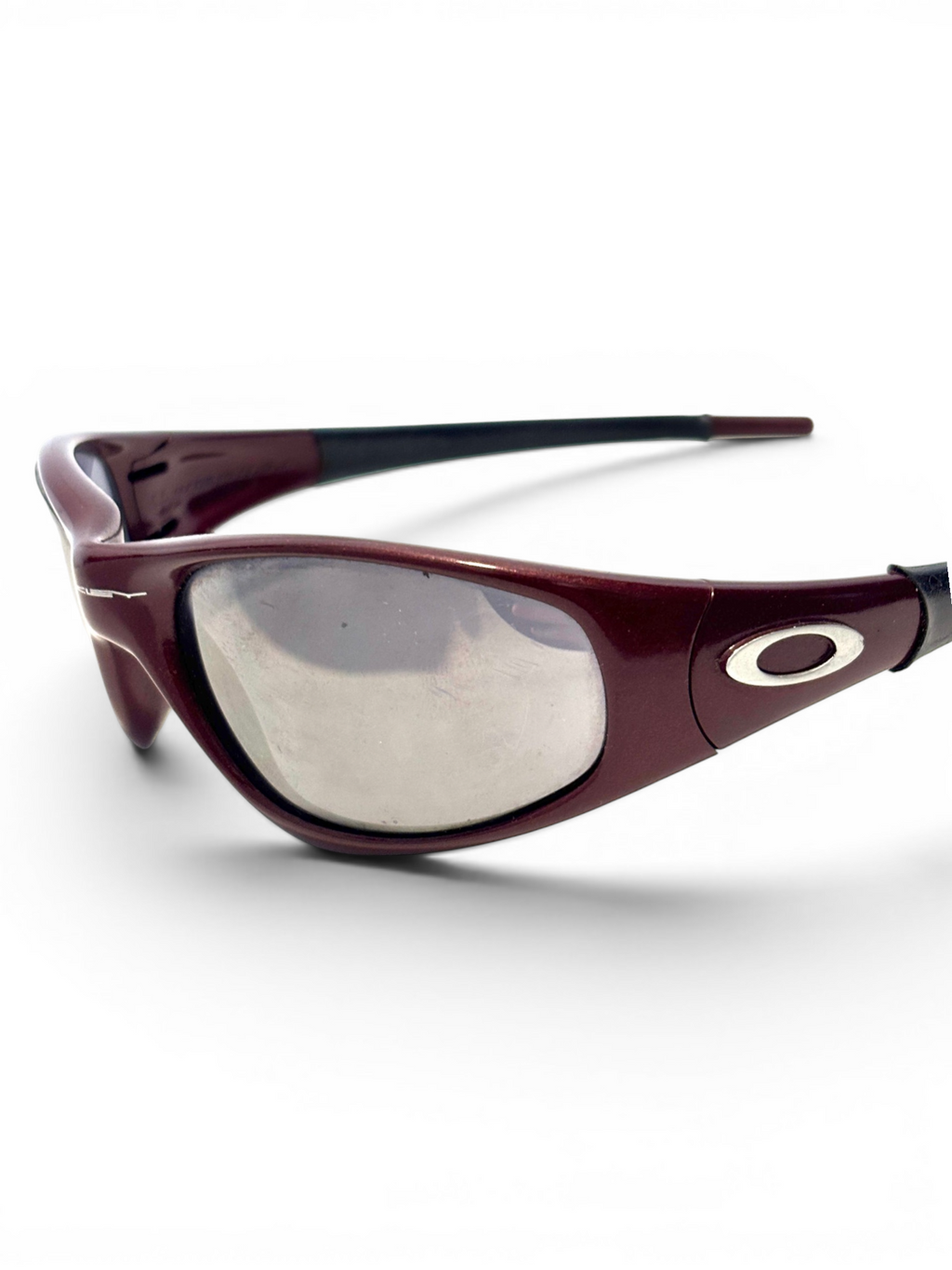 1996 Oakley Straight Jacket Blood / Black Iridium Sunglasses