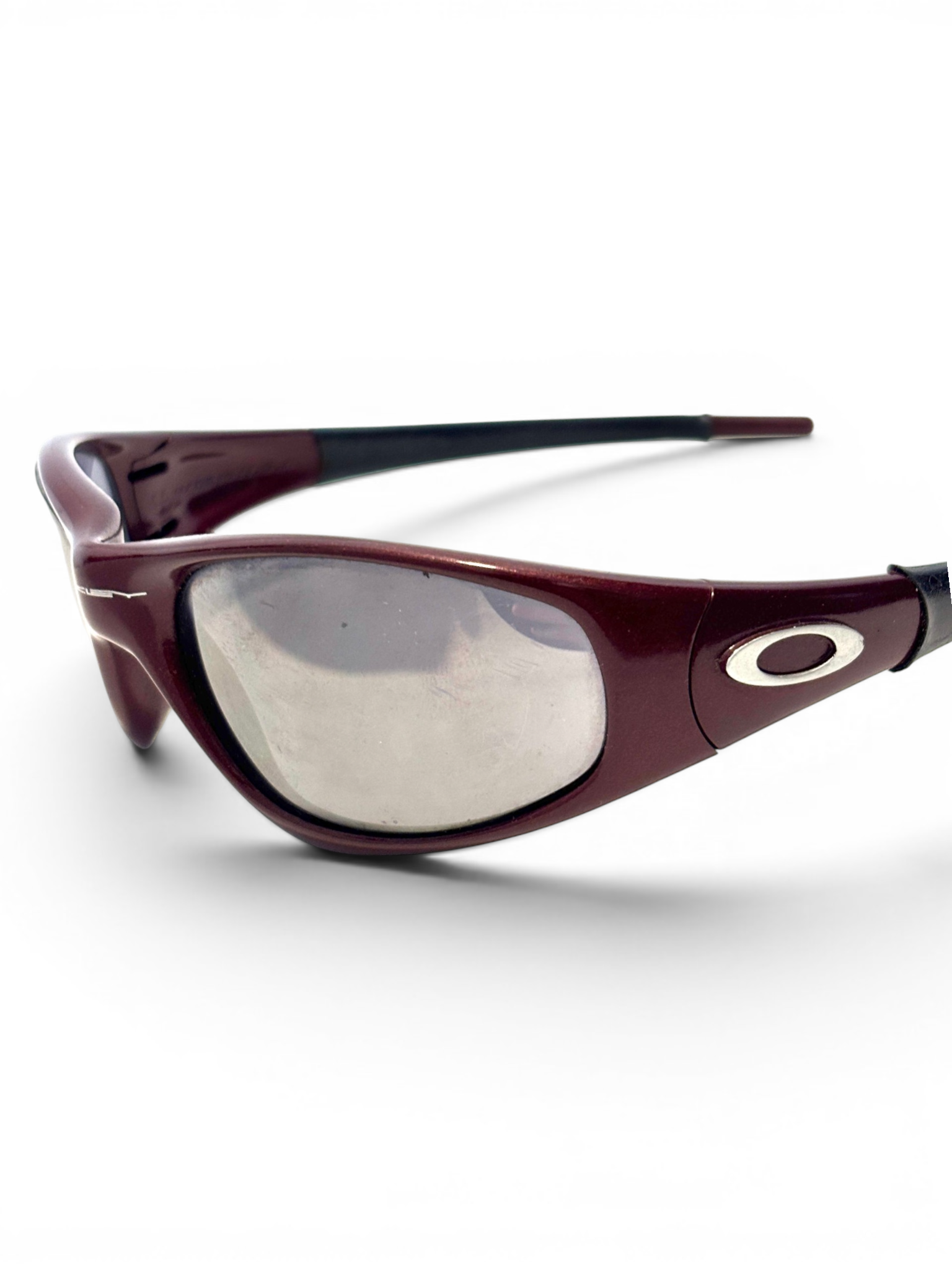 1996 Oakley Straight Jacket Blood / Black Iridium Sunglasses