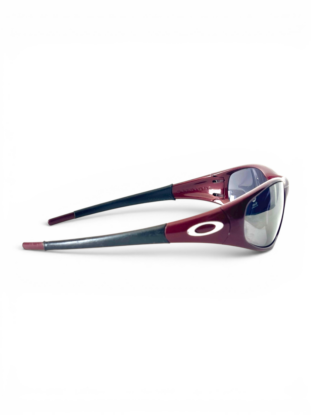 1996 Oakley Straight Jacket Blood / Black Iridium Sunglasses