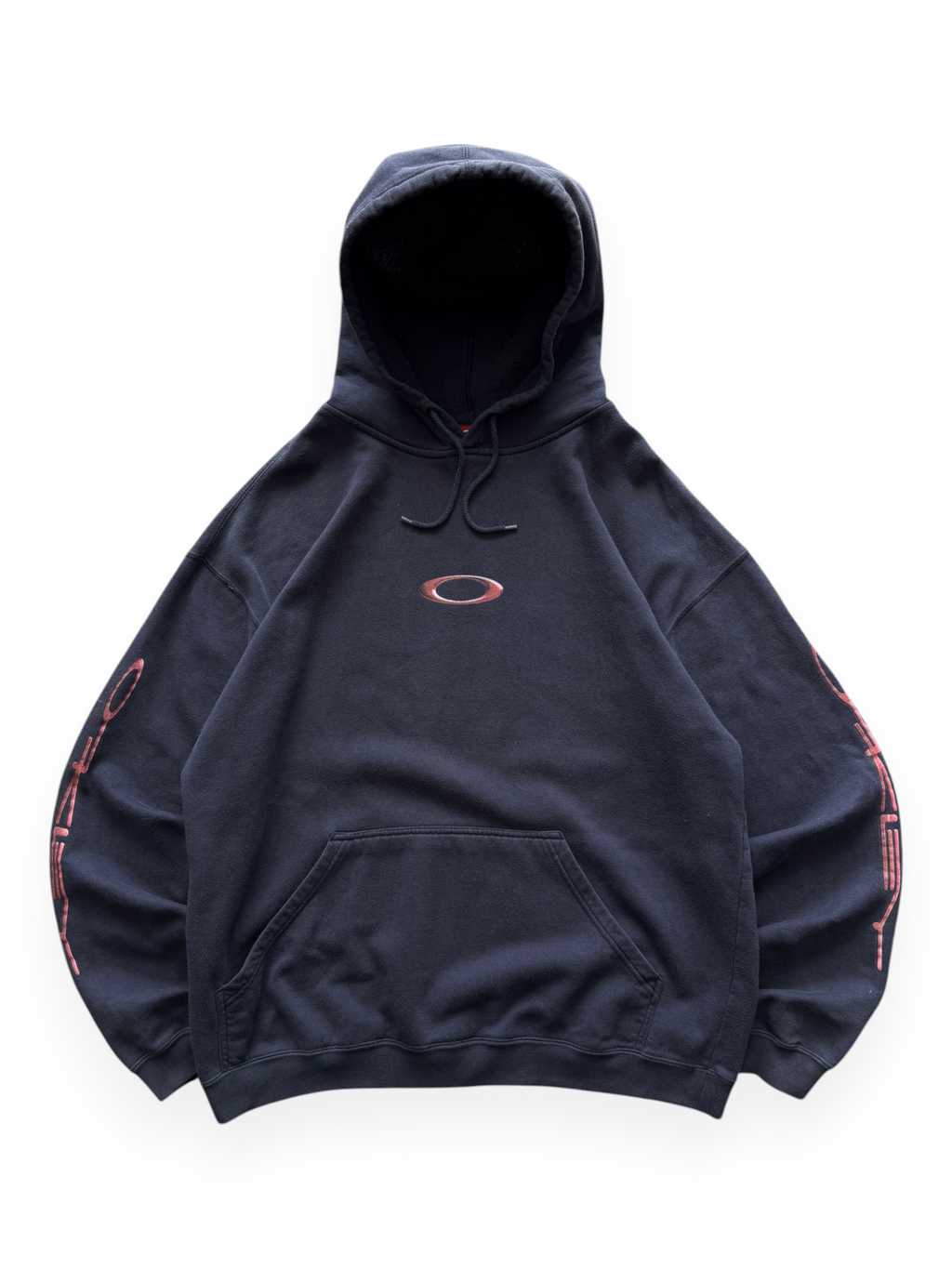 2000's Oakley Icon / Spell Out Hoodie (L)