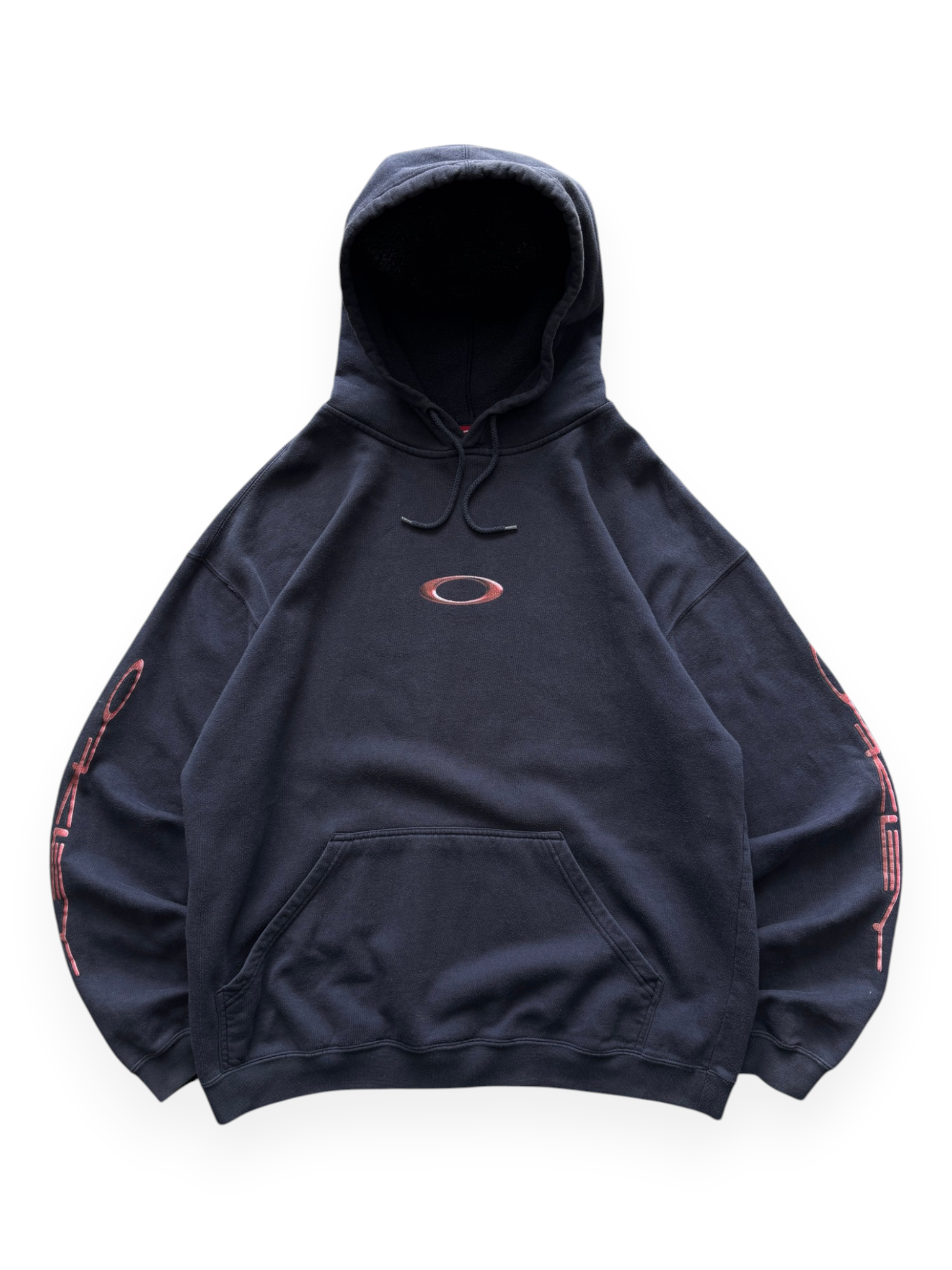 2000's Oakley Icon / Spell Out Hoodie (L)