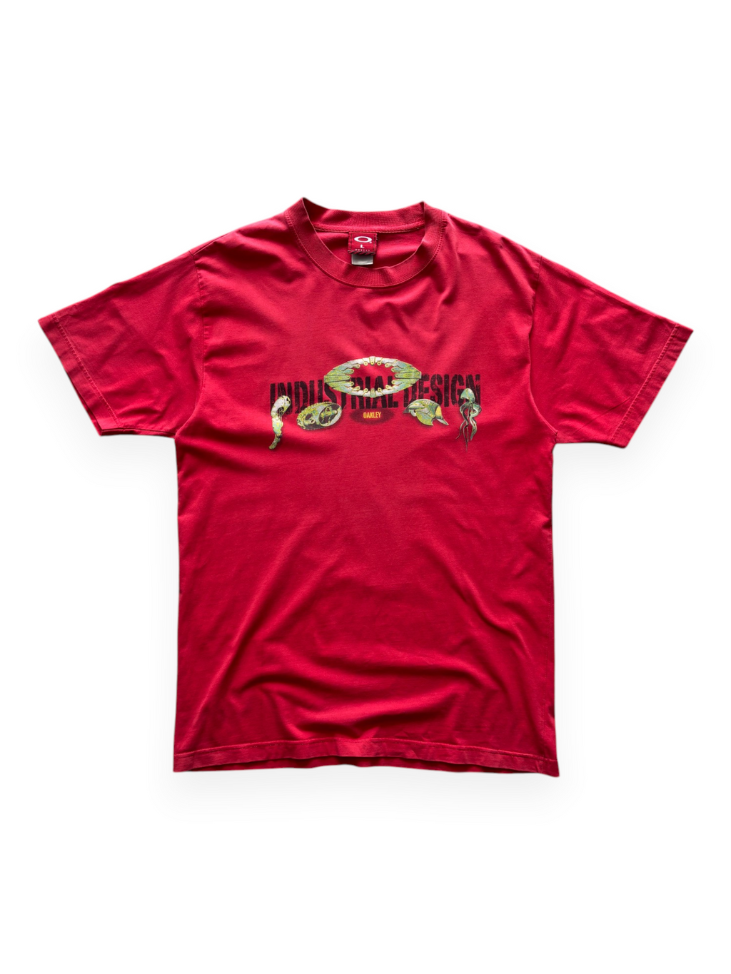 2000's Oakley Industrial Design Biomechanical Graphic Tee (L)