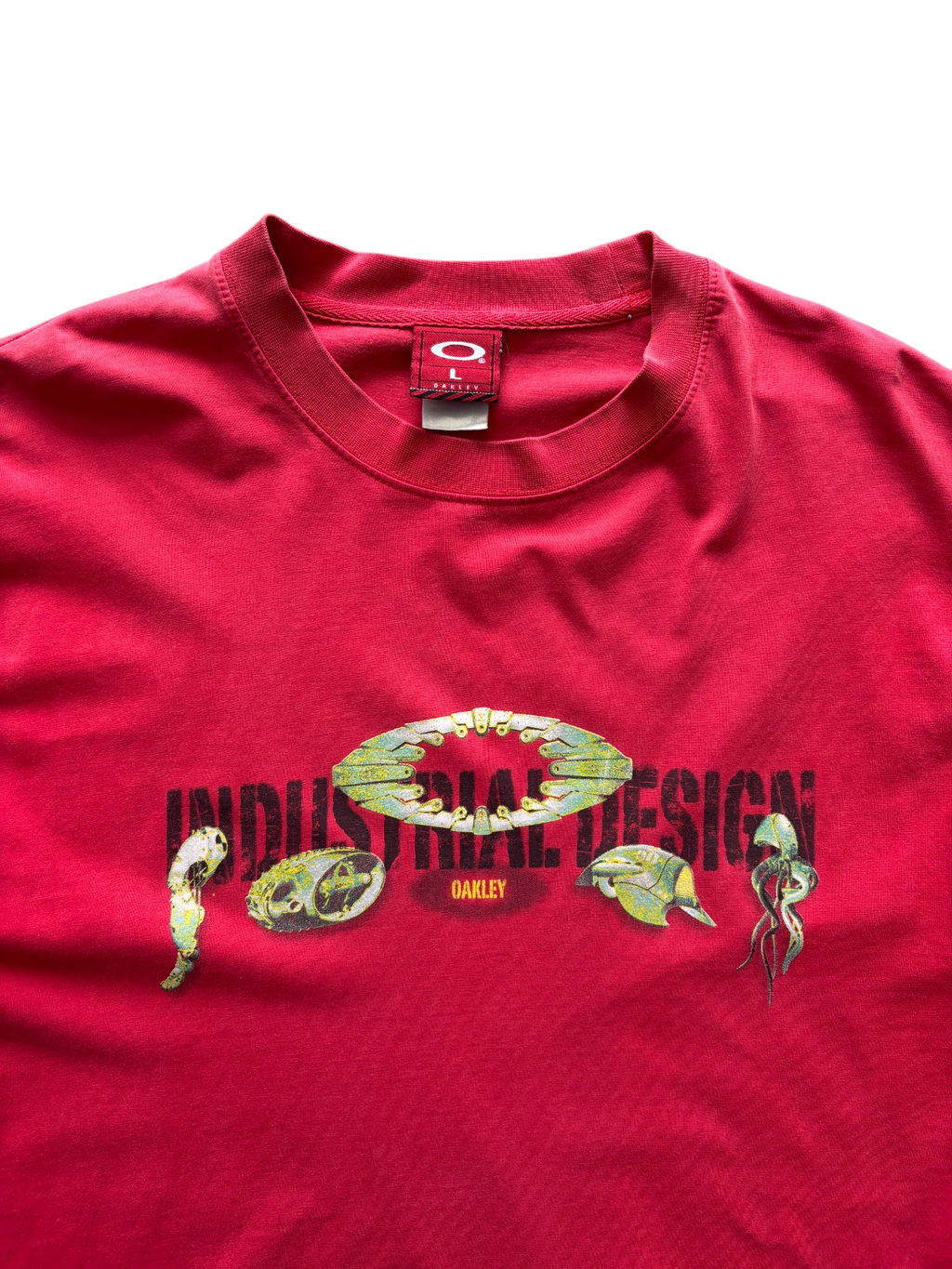 2000's Oakley Industrial Design Biomechanical Graphic Tee (L)