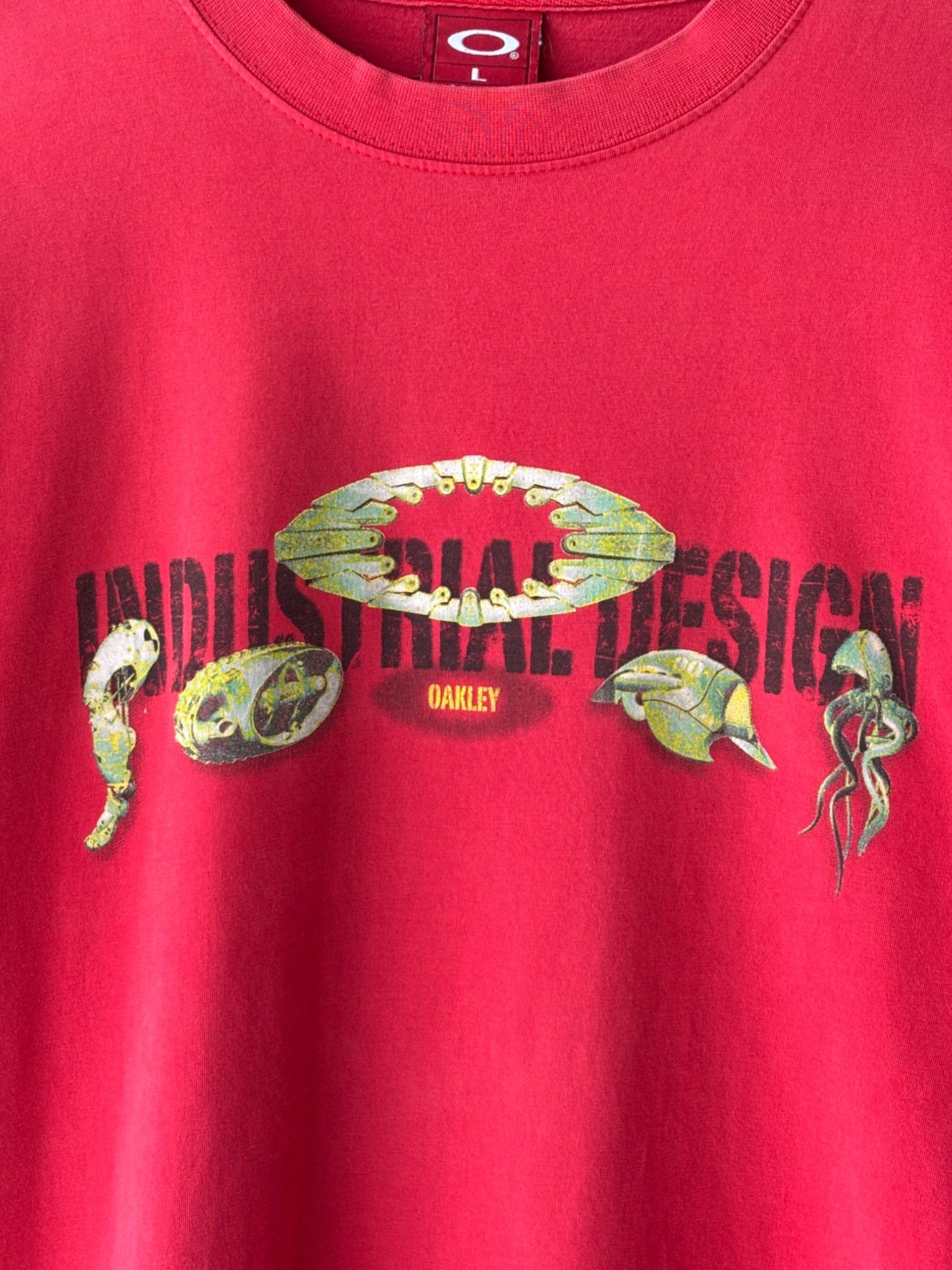 2000's Oakley Industrial Design Biomechanical Graphic Tee (L)
