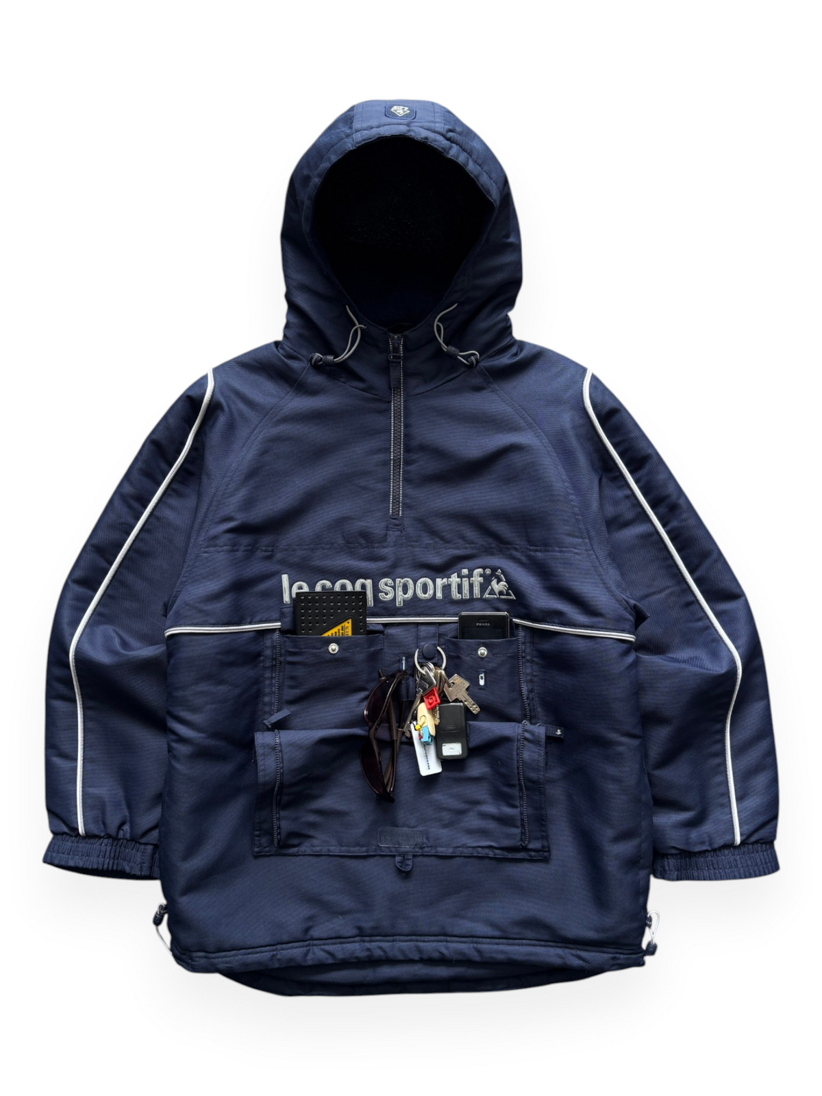 Le Coq Sportif stealth pocket jacket in blue