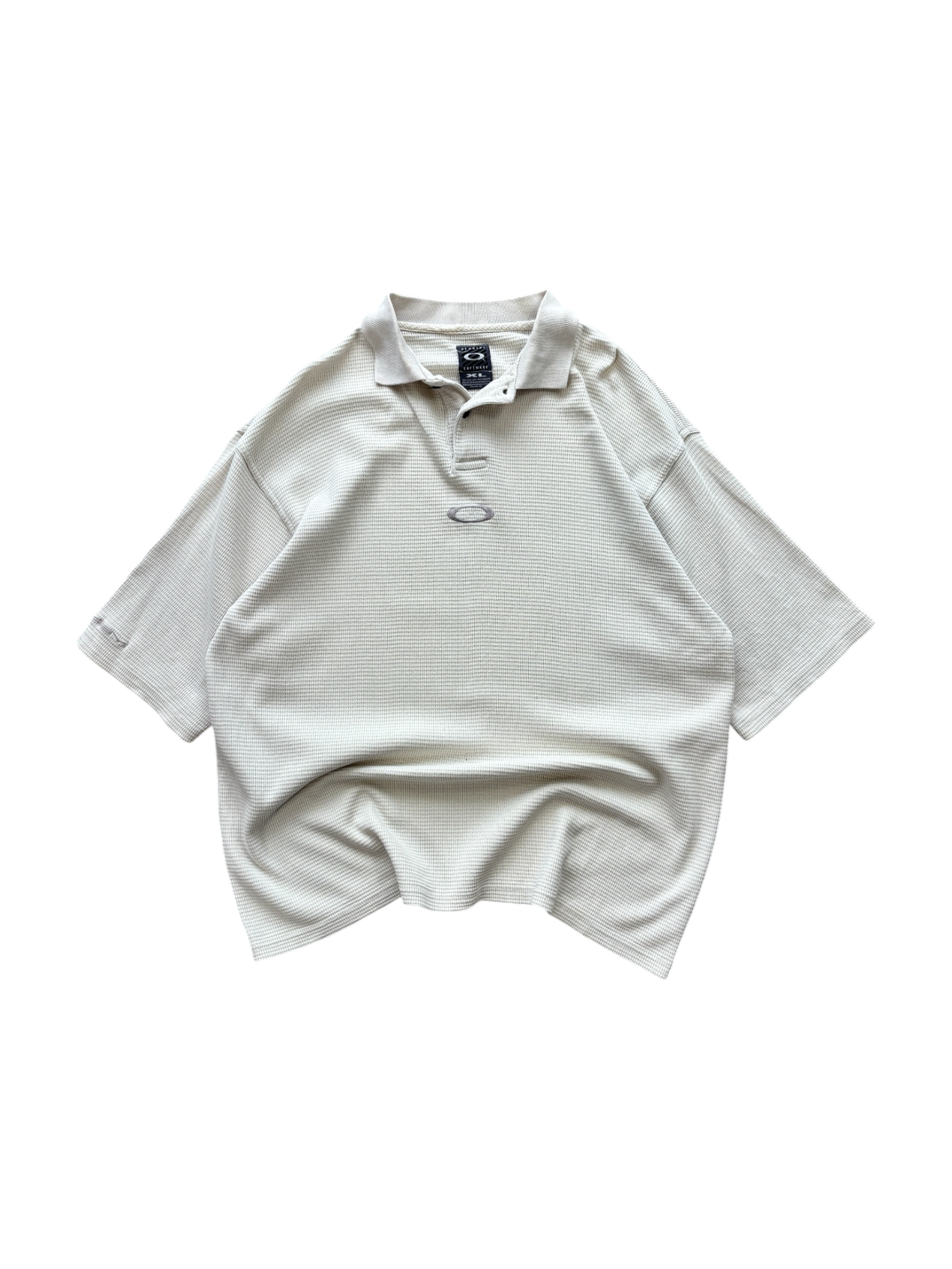 90's Oakley Software Waffle Center Icon Polo