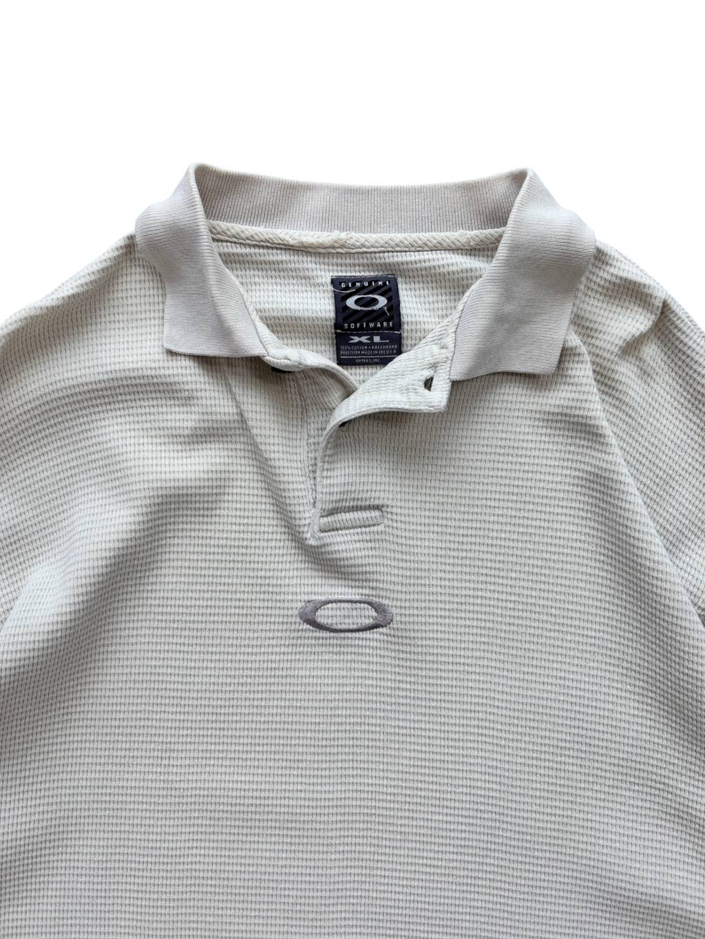 90's Oakley Software Waffle Center Icon Polo