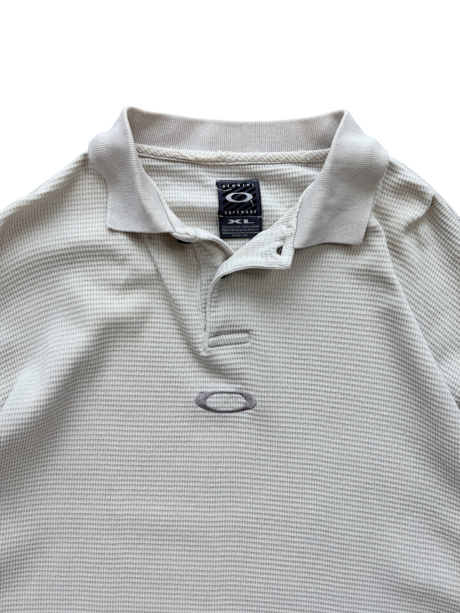 90's Oakley Software Waffle Center Icon Polo