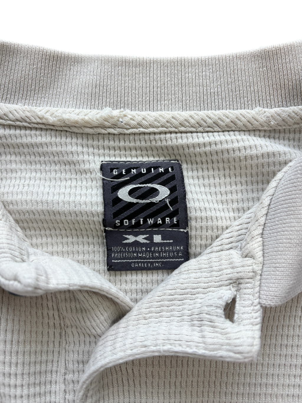 90's Oakley Software Waffle Center Icon Polo