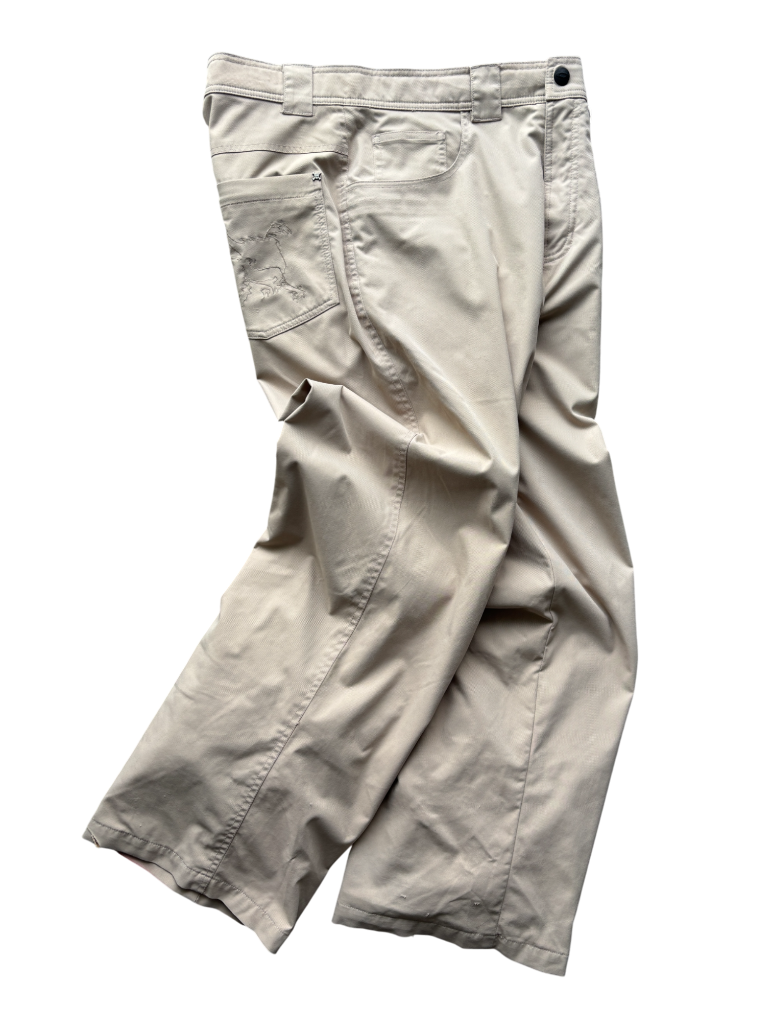 Early 2000's Oakley Skull Embroidered Ski Pants (M-L)