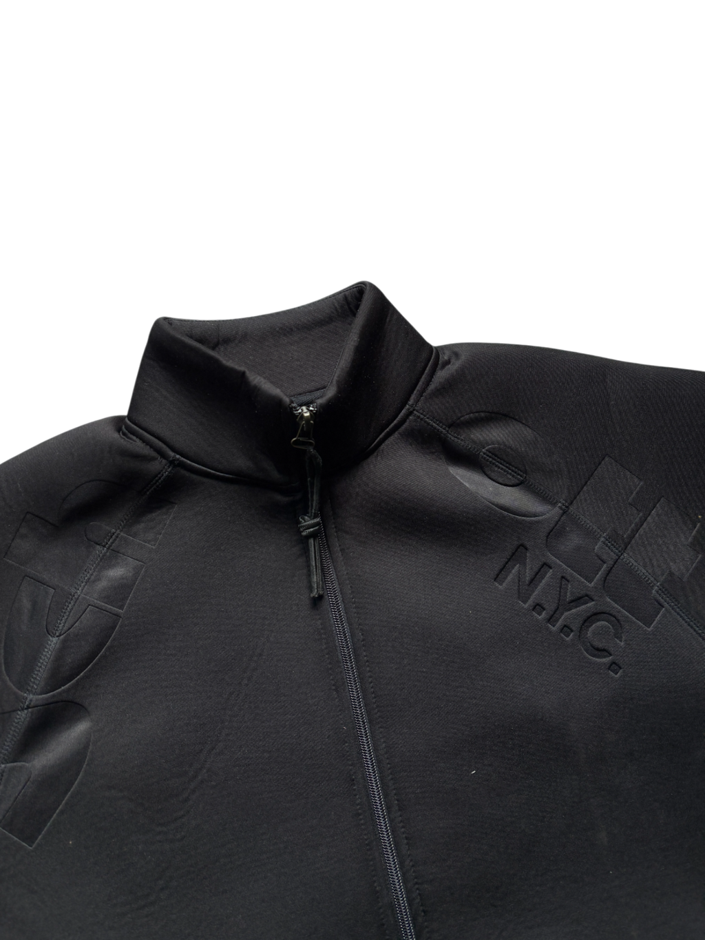 Schott Neoprene Black Spell Out Jacket (XL)