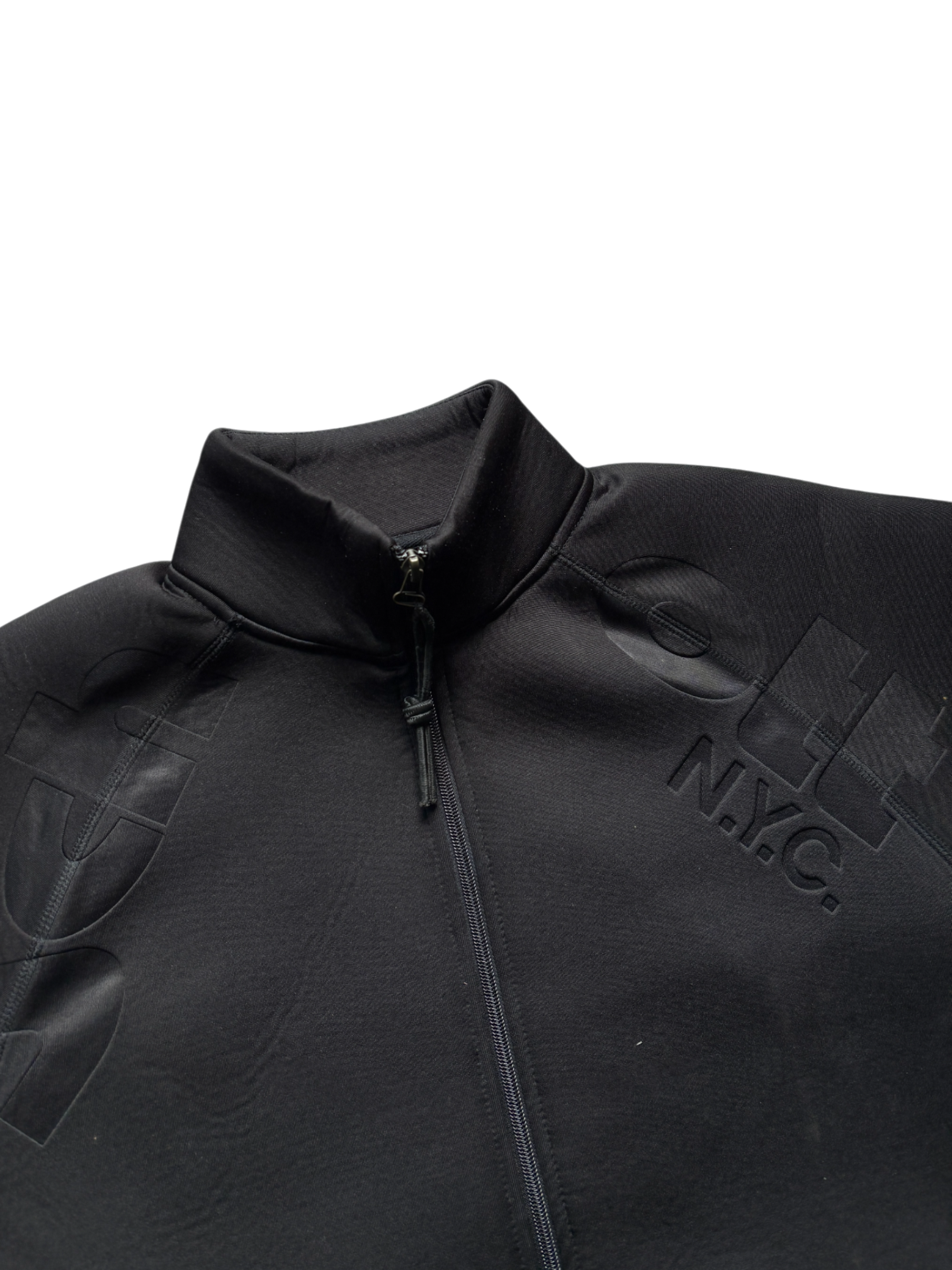 Schott Neoprene Black Spell Out Jacket (XL)