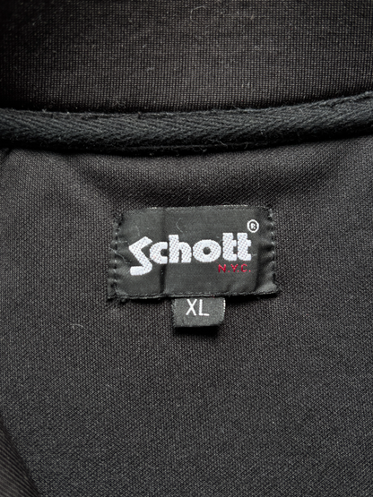 SCHOTT NEOPRENE BLACK SPELL OUT JACKET