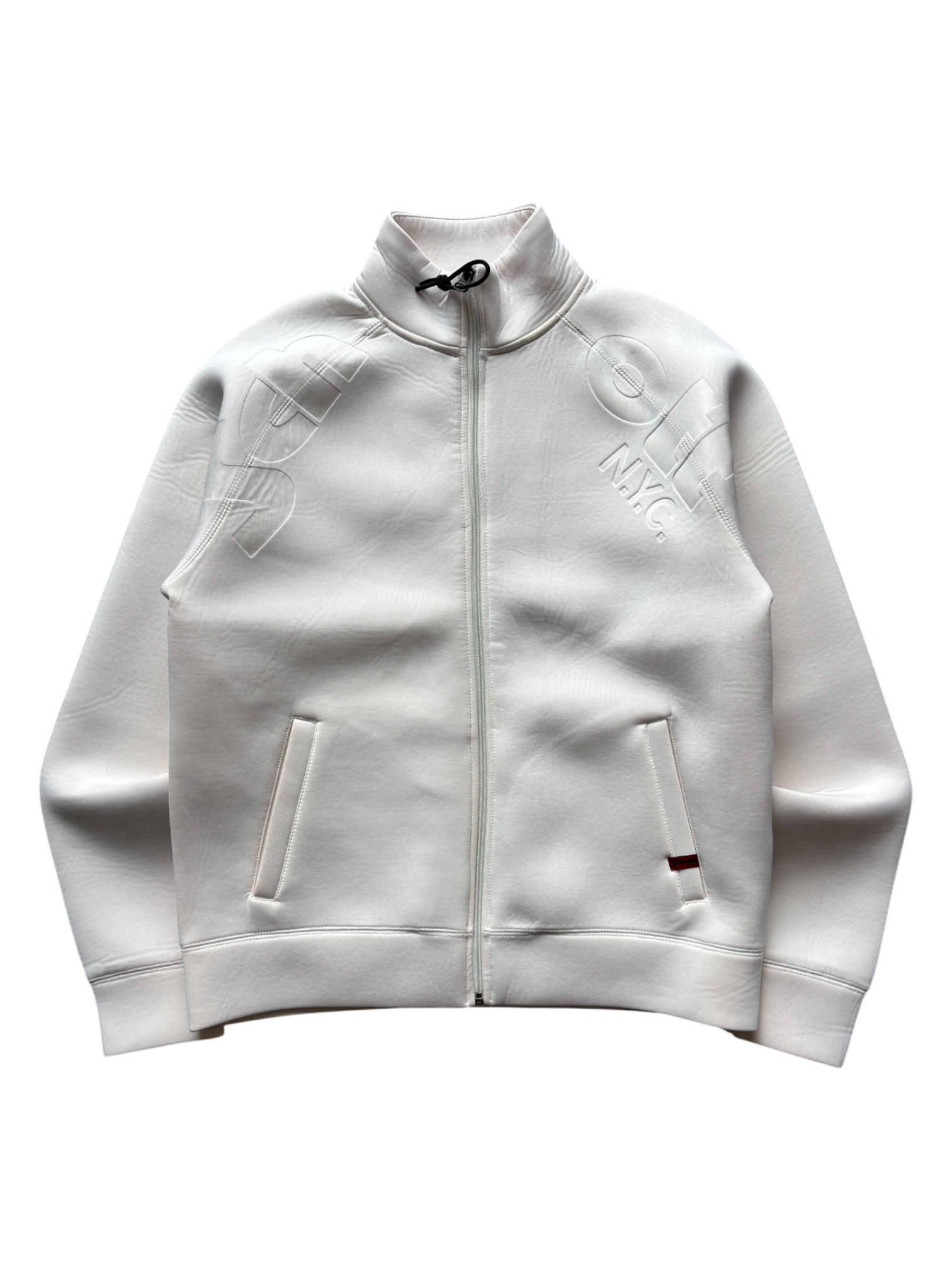SCHOTT NEOPRENE CREAM SPELL OUT JACKET