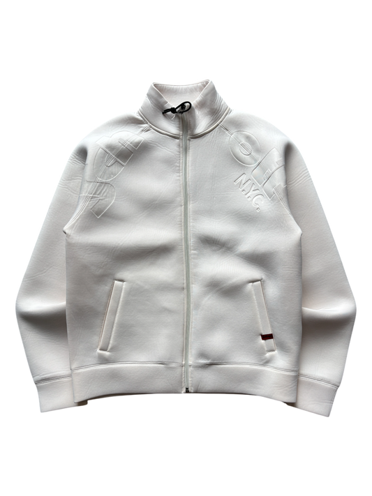 SCHOTT NEOPRENE CREAM SPELL OUT JACKET