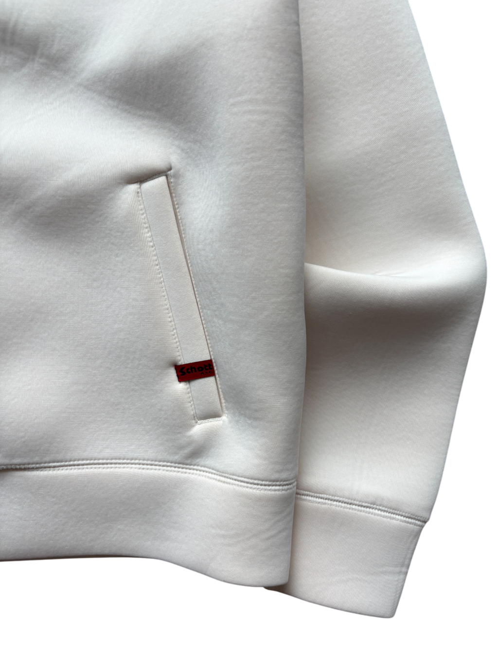 SCHOTT NEOPRENE CREAM SPELL OUT JACKET