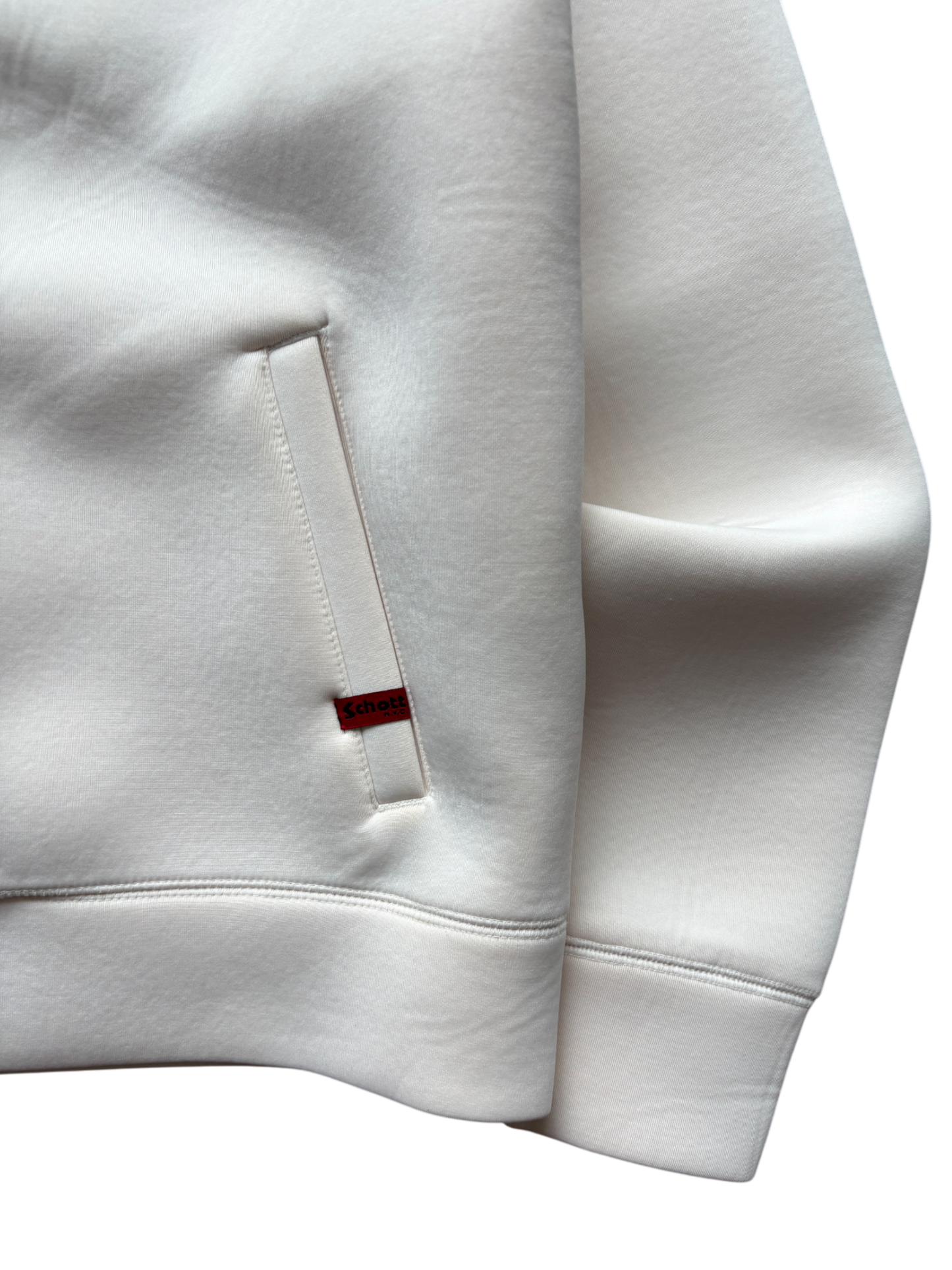 SCHOTT NEOPRENE CREAM SPELL OUT JACKET