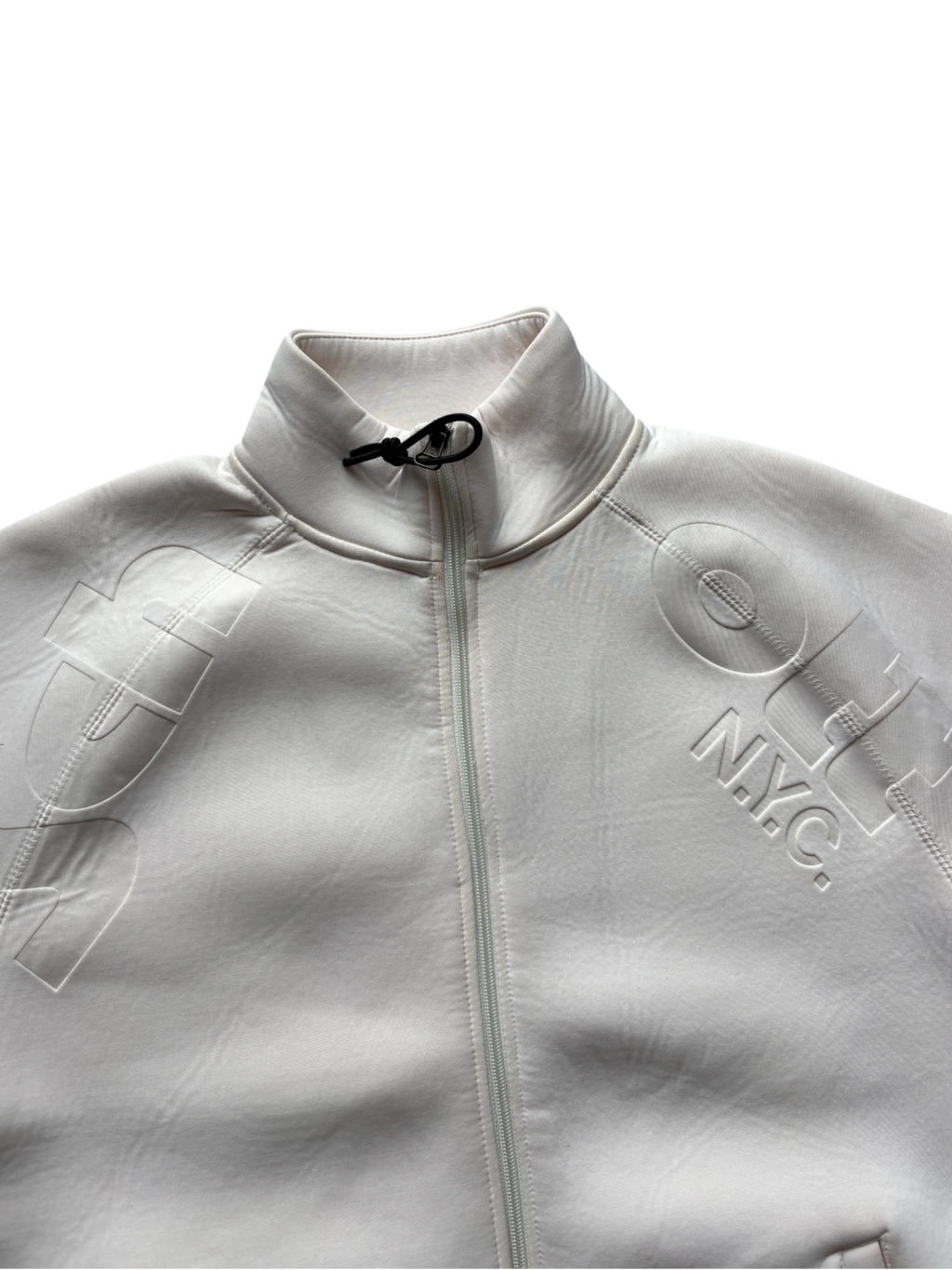 SCHOTT NEOPRENE CREAM SPELL OUT JACKET