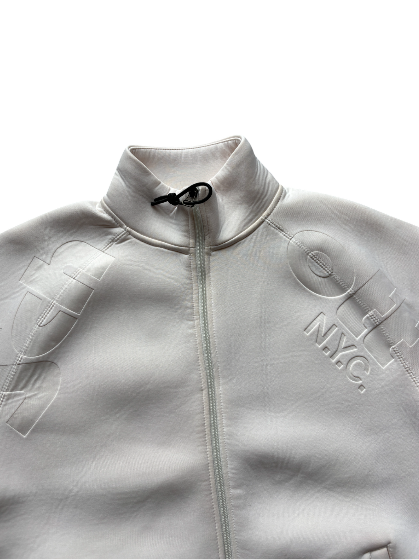 SCHOTT NEOPRENE CREAM SPELL OUT JACKET