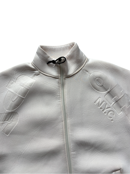 SCHOTT NEOPRENE CREAM SPELL OUT JACKET