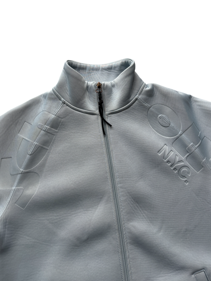 SCHOTT NEOPRENE BABY BLUE SPELL OUT JACKET