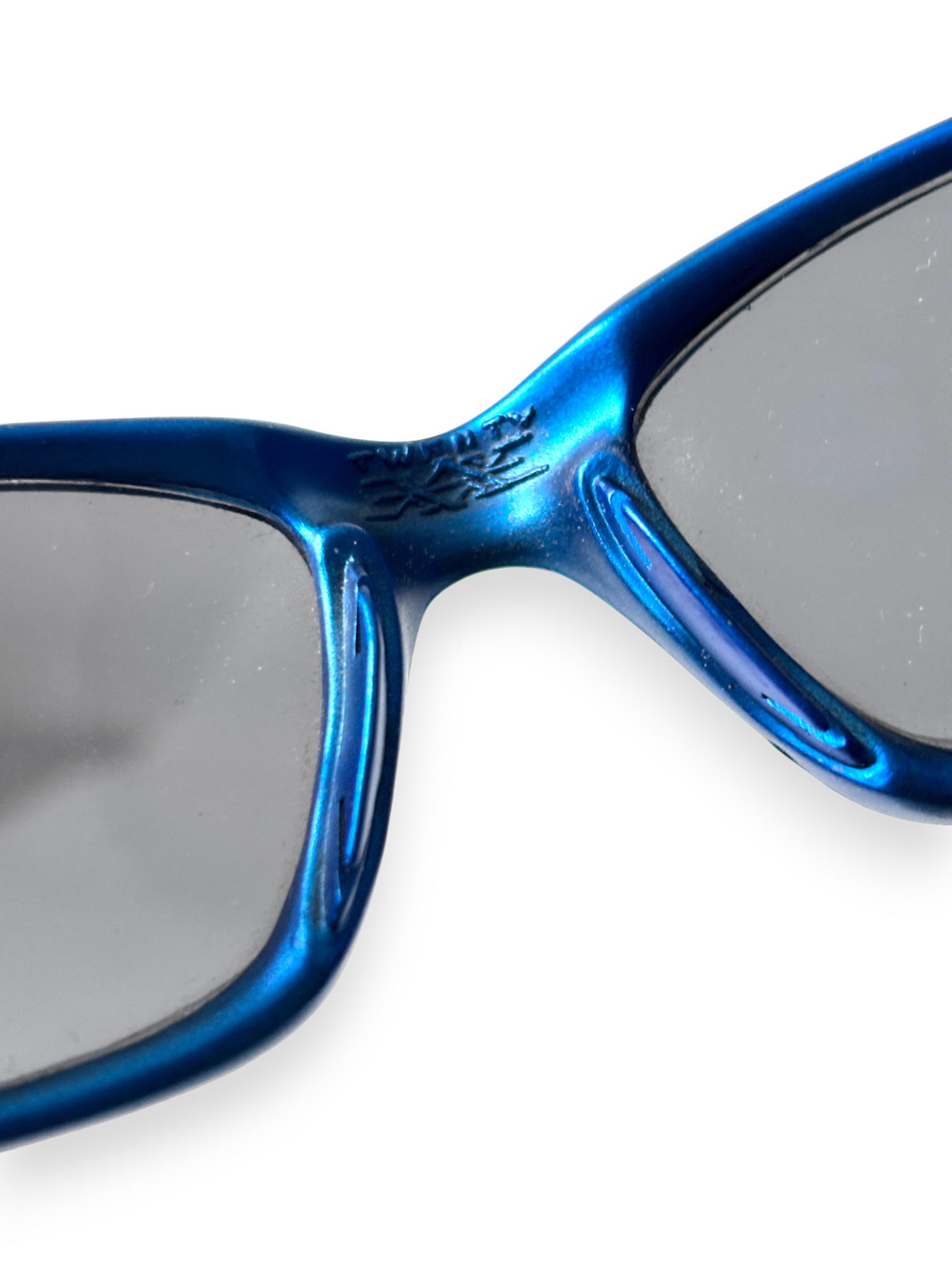 2000 Oakley Twenty Electric Blue / Black Iridium Sunglasses