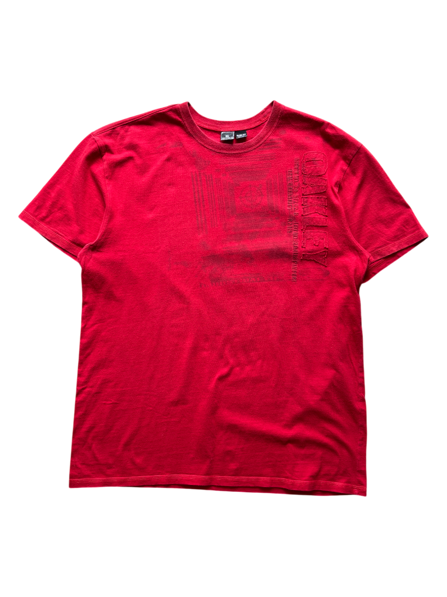 2000's Oakley Red Graphic Tee (XL)