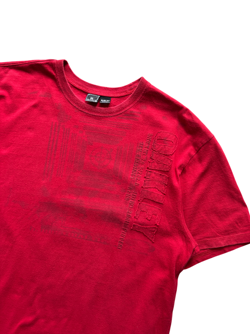 2000's Oakley Red Graphic Tee (XL)