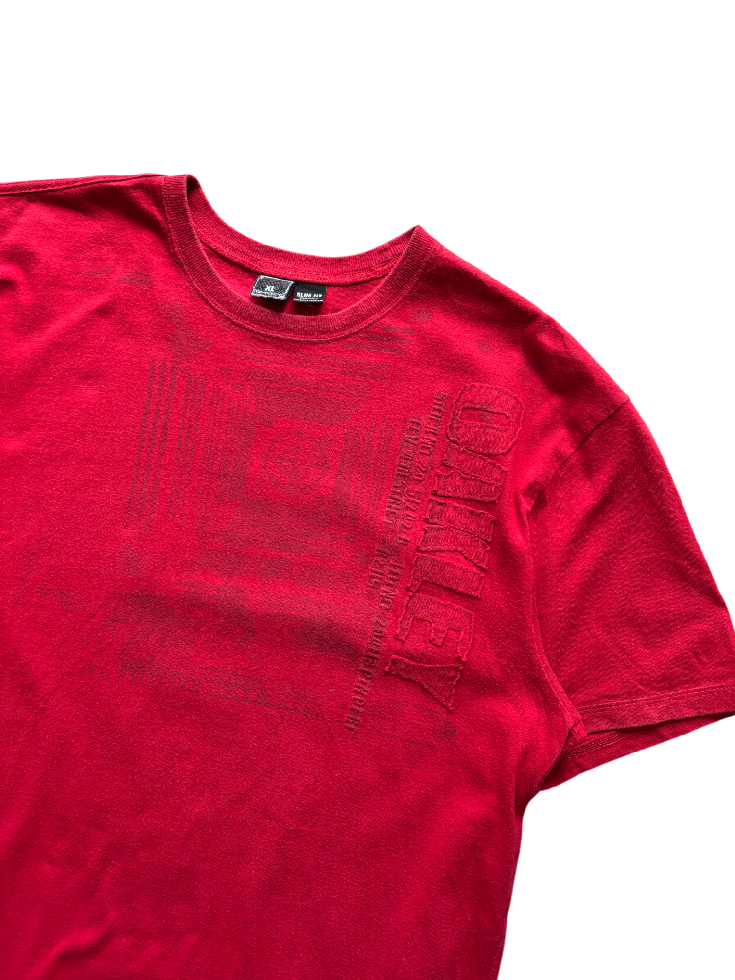 2000's Oakley Red Graphic Tee (XL)
