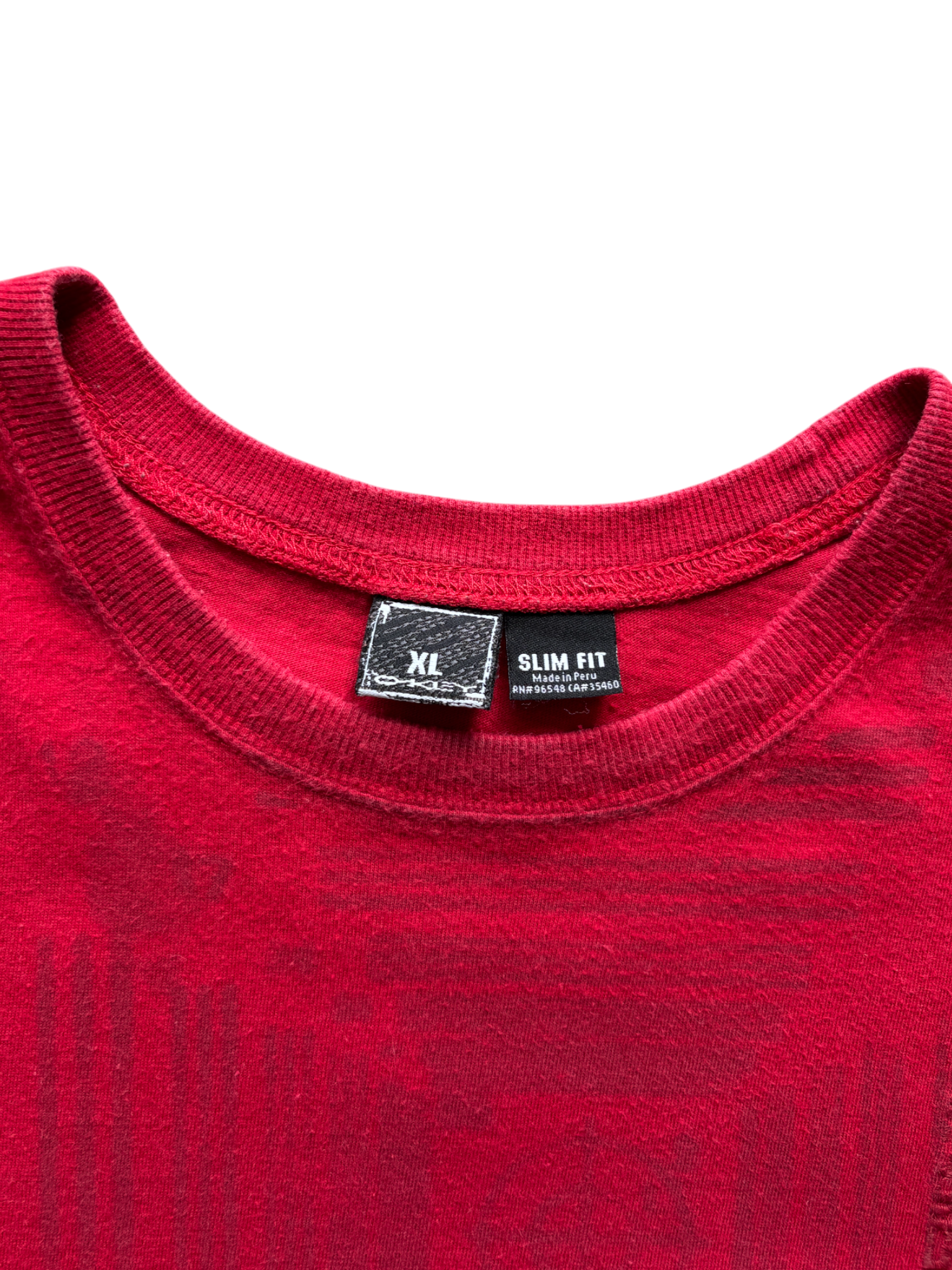 2000's Oakley Red Graphic Tee (XL)