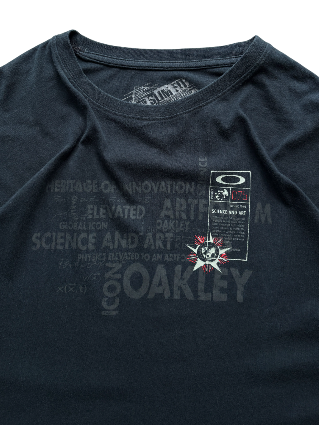 2000's Oakley Long Sleeve Black Graphic Tee (XXL)