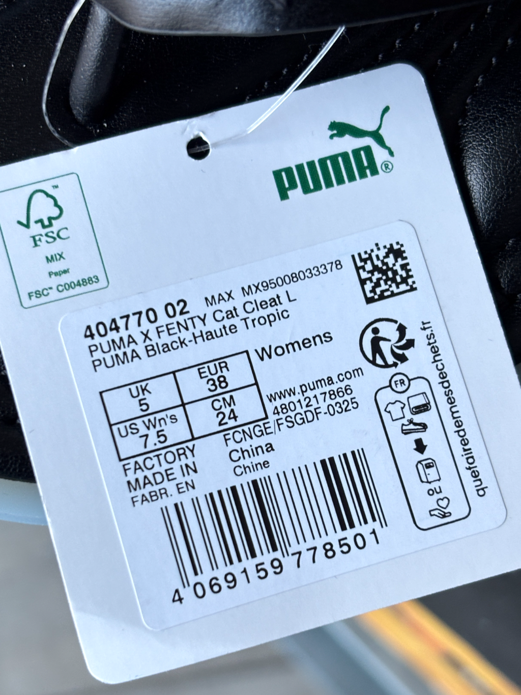 Puma x Fenty Cat Cleat Slippers (38)