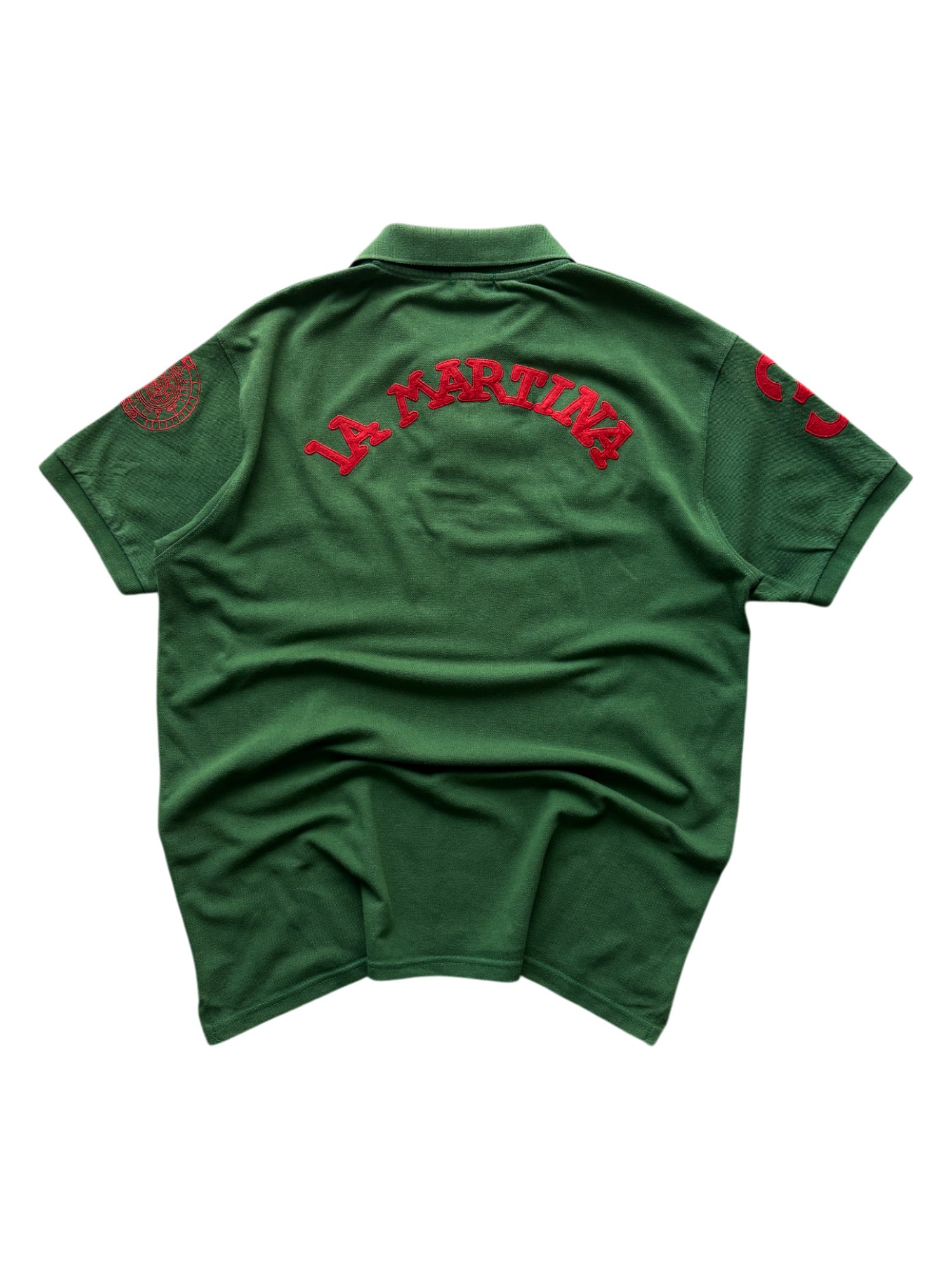 LA MARTINA PORSCHE FOREST GREEN POLO