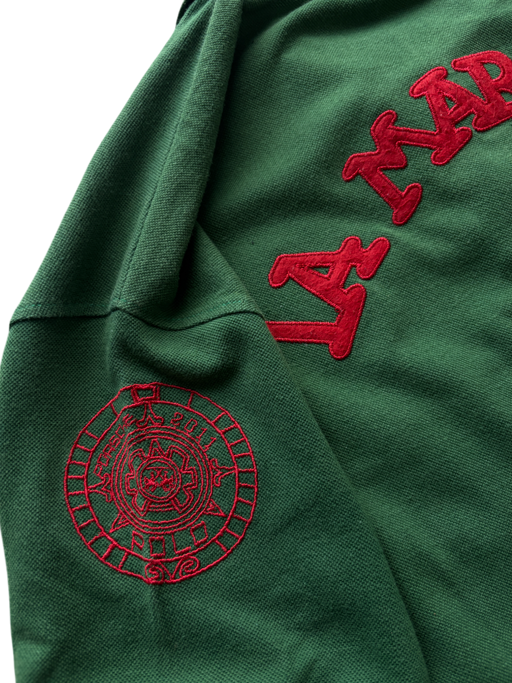 LA MARTINA PORSCHE FOREST GREEN POLO