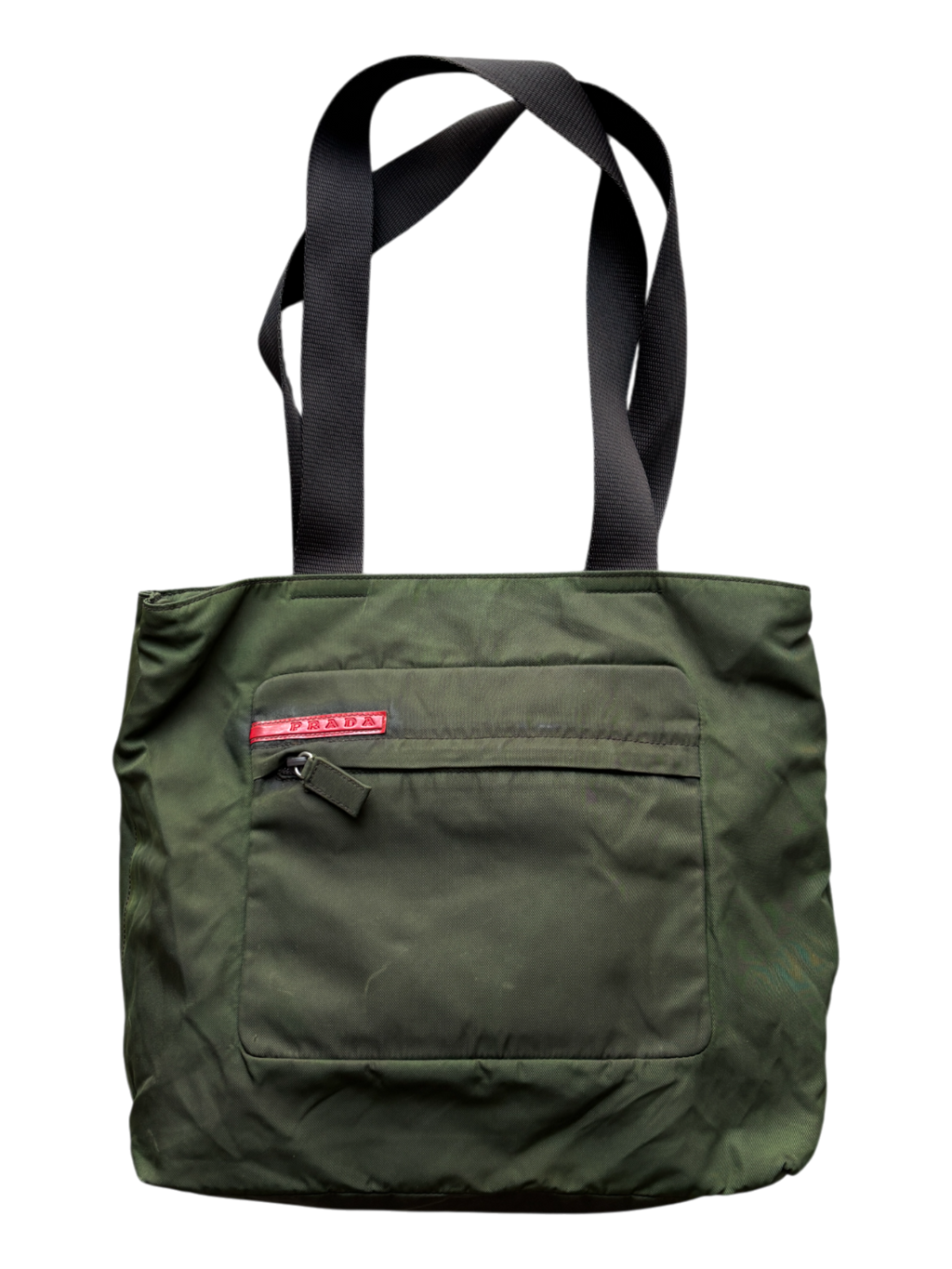 00'S PRADA SPORT FOREST GREEN SHOULDER BAG