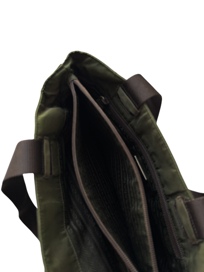 00'S PRADA SPORT FOREST GREEN SHOULDER BAG