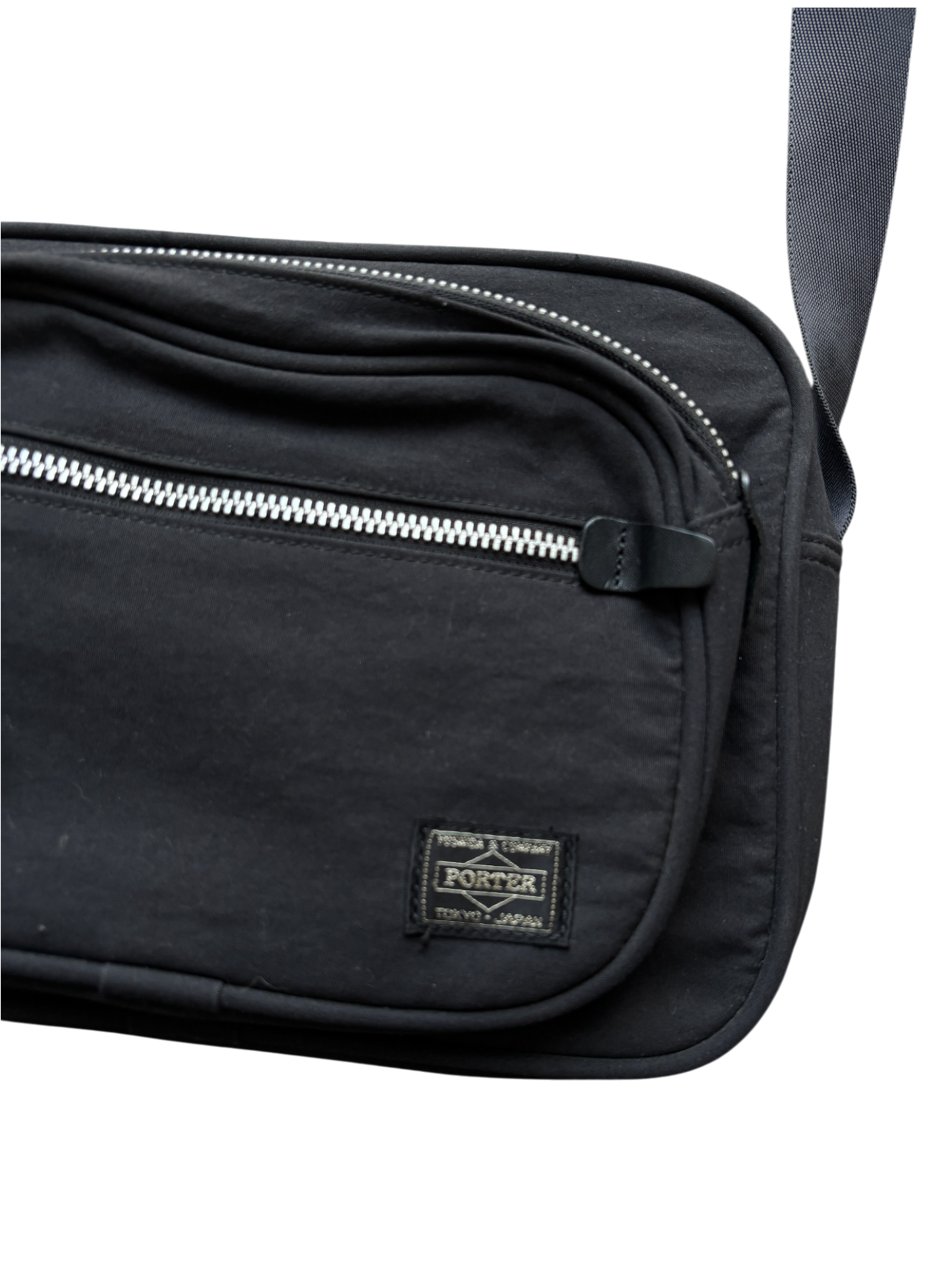PORTER-YOSHIDA & CO. SMALL BLACK SHOULDER BAG