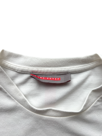 PRADA LUNA ROSSA  PIRELLI WHITE TEE