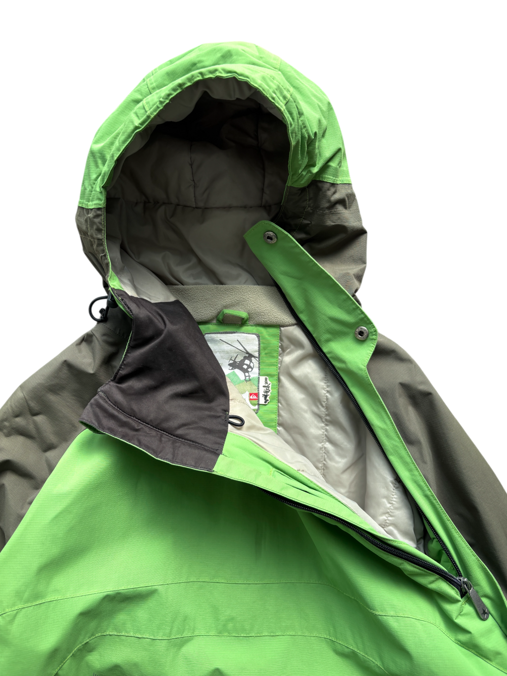 00's Quicksilver Asymmetrical Zipper Sky Jacket