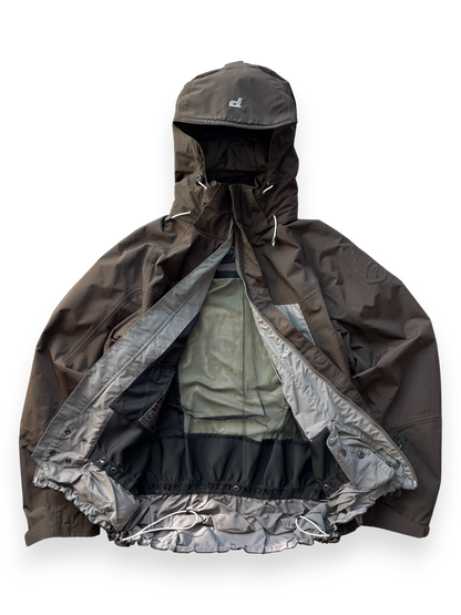 Peak Performance Chocolate / Blue Stripes Ski Jacket (L)