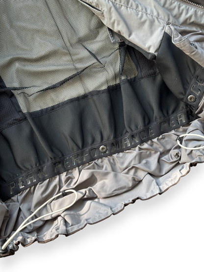 Peak Performance Chocolate / Blue Stripes Ski Jacket (L)