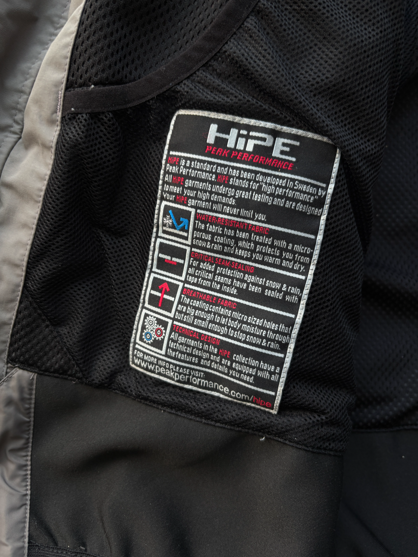 Peak Performance Chocolate / Blue Stripes Ski Jacket (L)