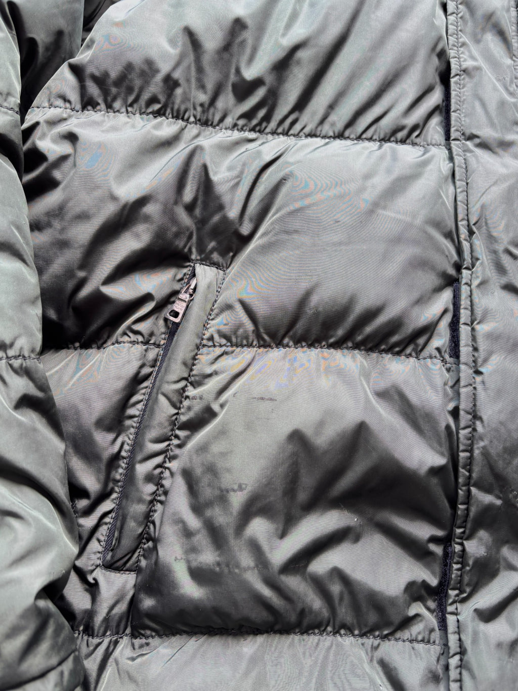 PRADA LINEA ROSSA FOREST GREEN PADDED PARKA